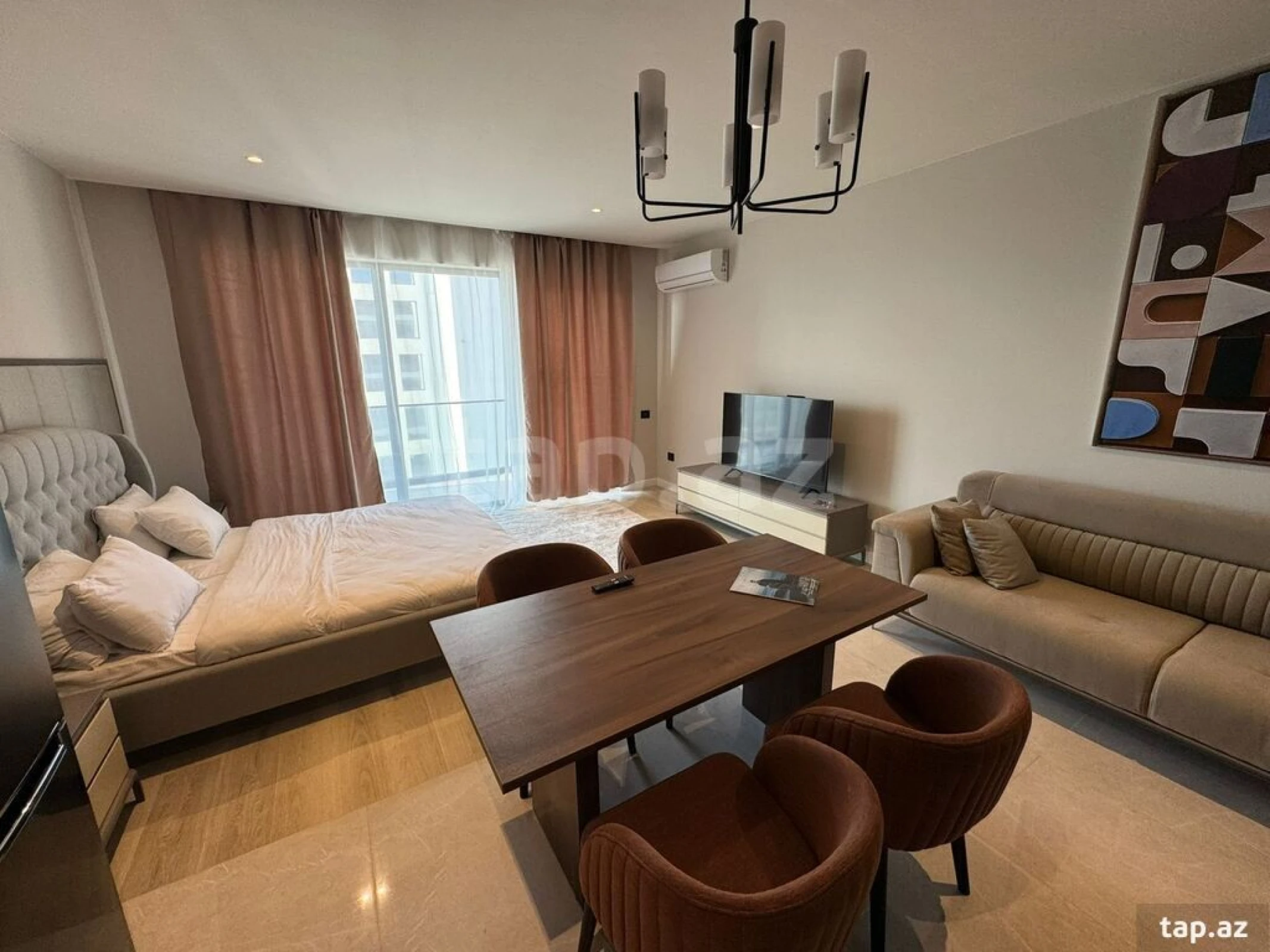 Kirayə verilir 1 otaqlı yeni tikili 60 m²