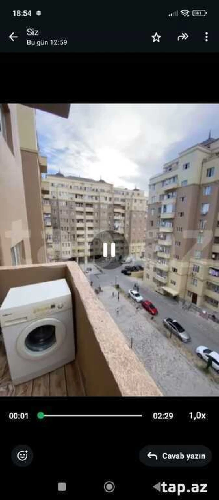 Kirayə verilir 2 otaqlı yeni tikili 46 m²