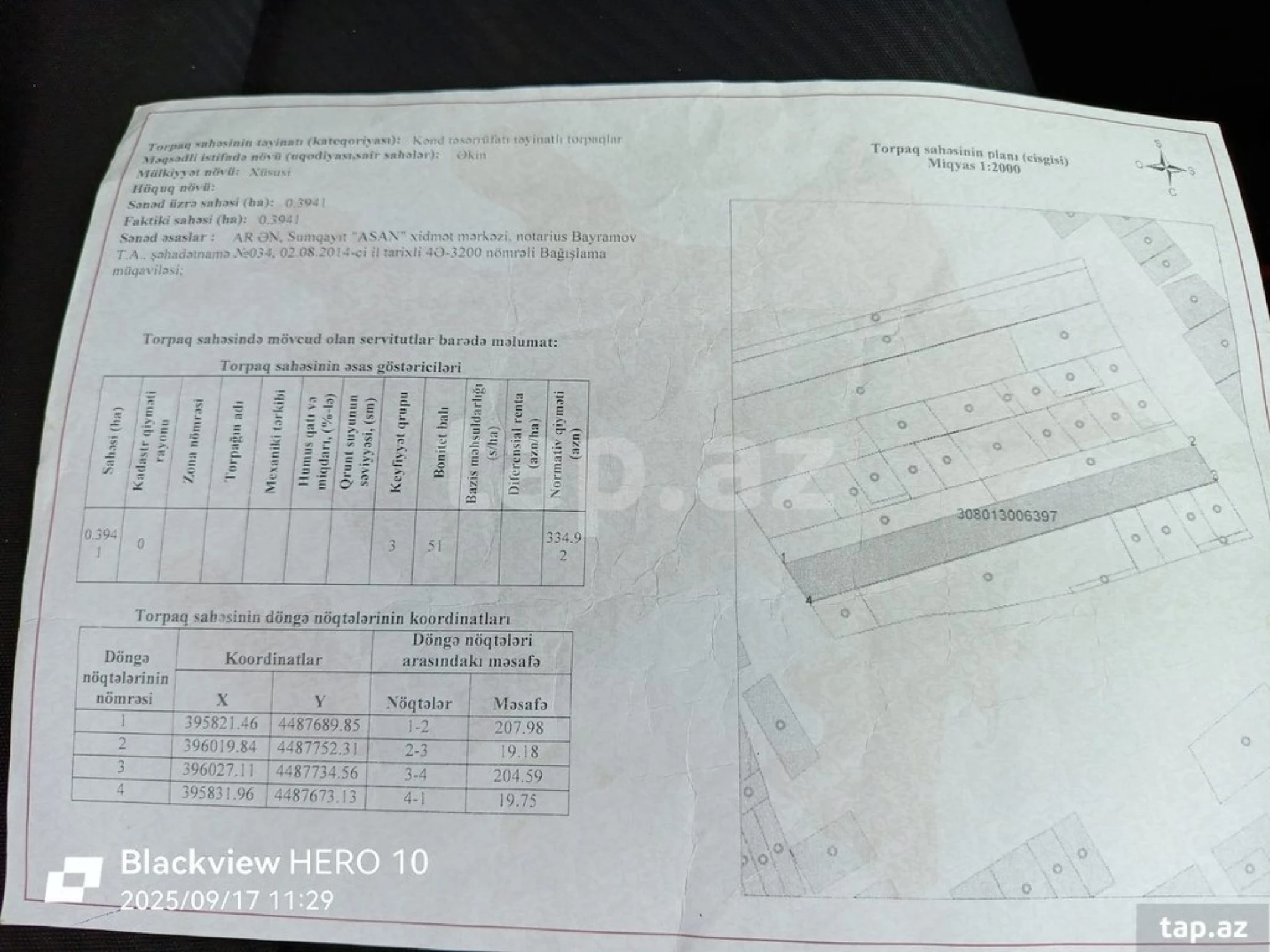 Satılır torpaq sahəsi