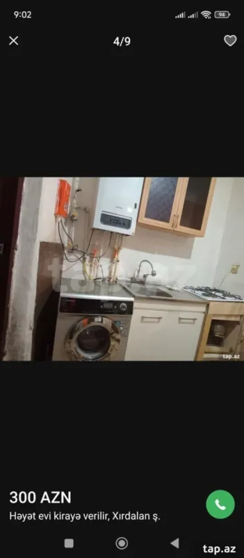 Kirayə verilir 2 otaqlı həyət evi