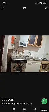 Kirayə verilir 2 otaqlı həyət evi