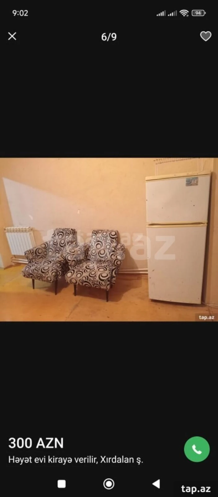 Kirayə verilir 2 otaqlı həyət evi