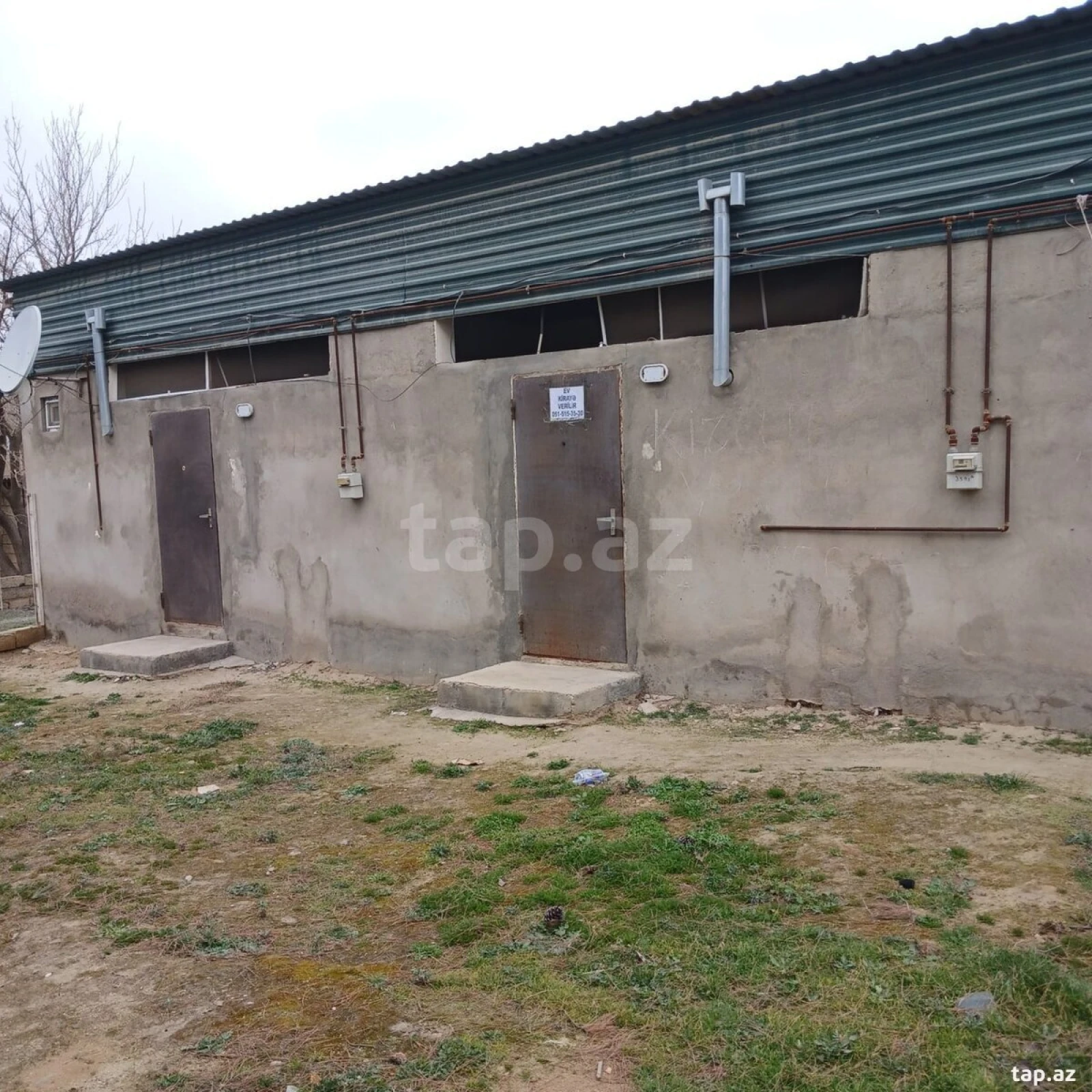 Kirayə verilir 1 otaqlı həyət evi 30 m²