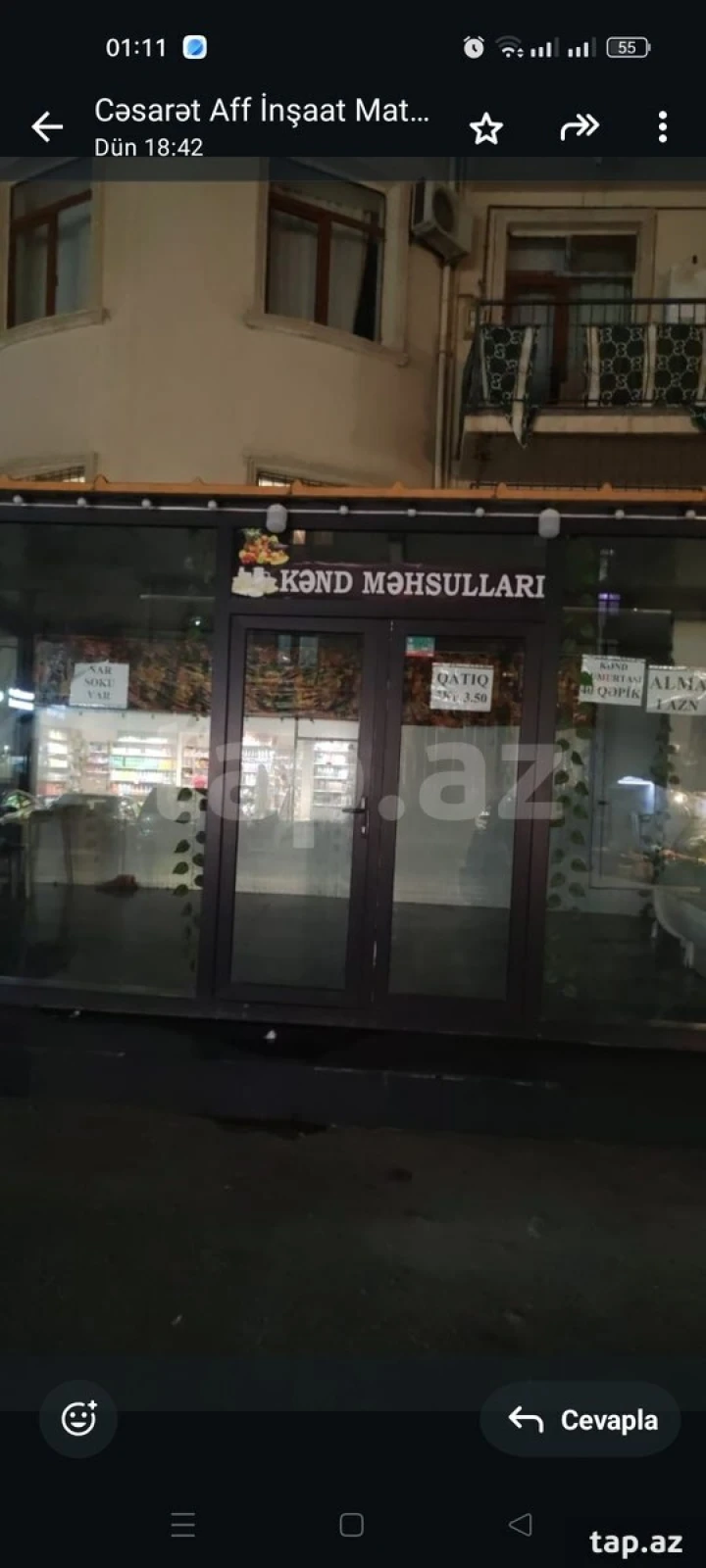 Kirayə verilir obyekt