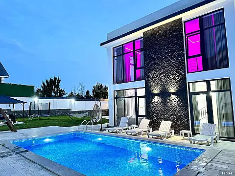 Satılır 4 otaqlı həyət evi — Qəbələ 4 otaq