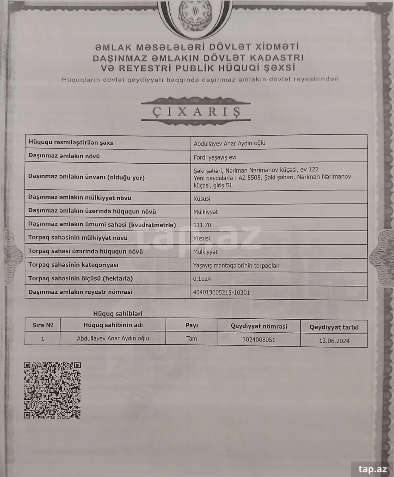 Satılır 3 otaqlı həyət evi 1050 m²