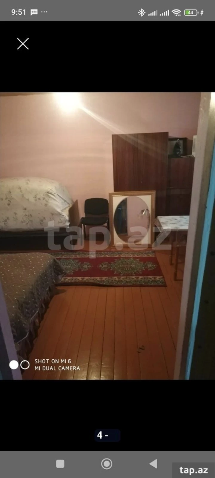 Kirayə verilir 1 otaqlı həyət evi