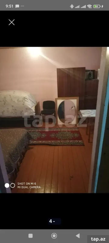 Kirayə verilir 1 otaqlı həyət evi