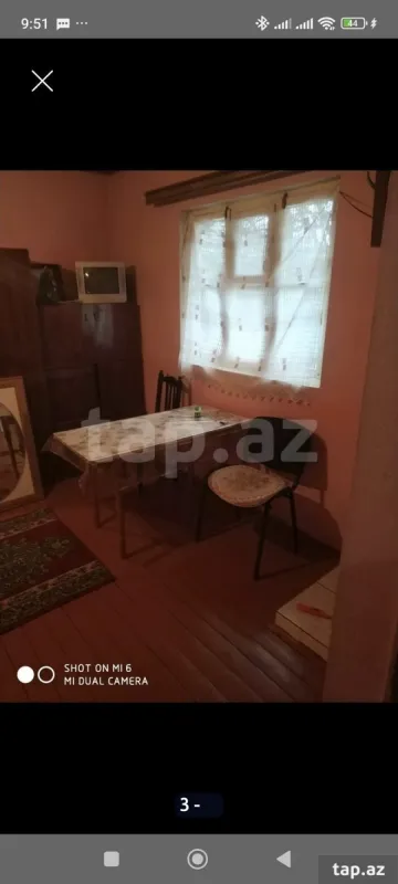 Kirayə verilir 1 otaqlı həyət evi