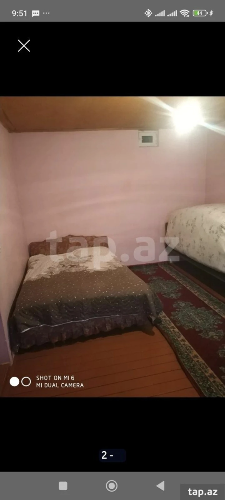 Kirayə verilir 1 otaqlı həyət evi