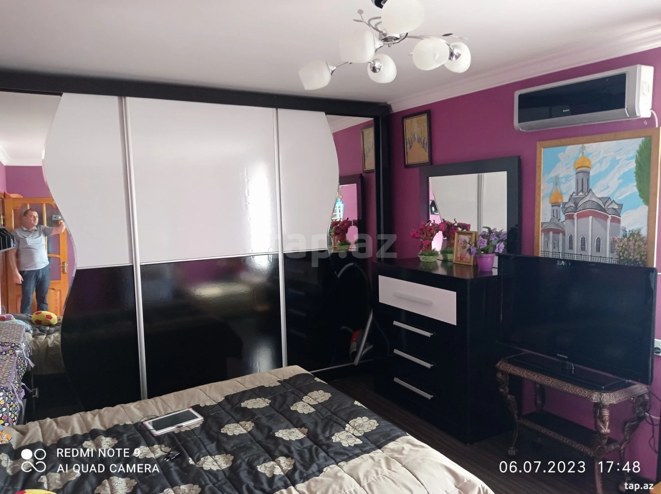 Satılır 4 otaqlı mənzil 90 m²