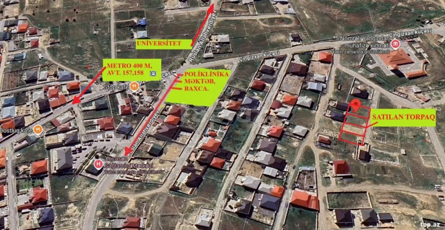 Satılır torpaq sahəsi