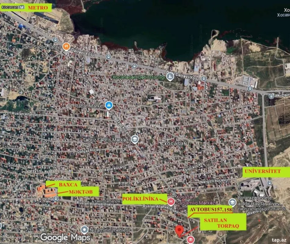 Satılır torpaq sahəsi