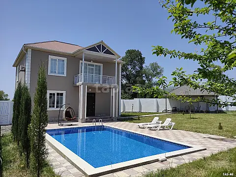 Kirayə verilir 5 otaqlı həyət evi — Qəbələ 5 otaq