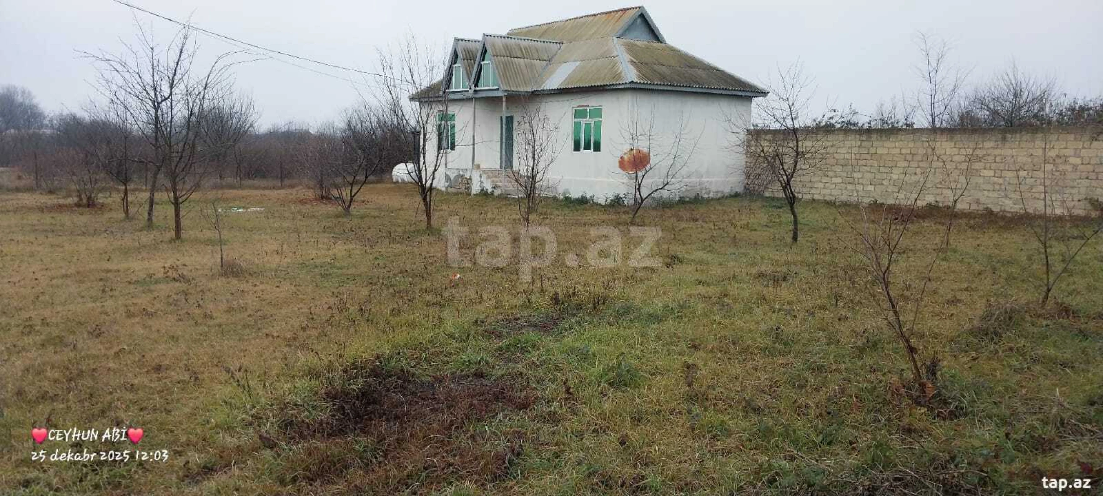 Satılır 2 otaqlı həyət evi