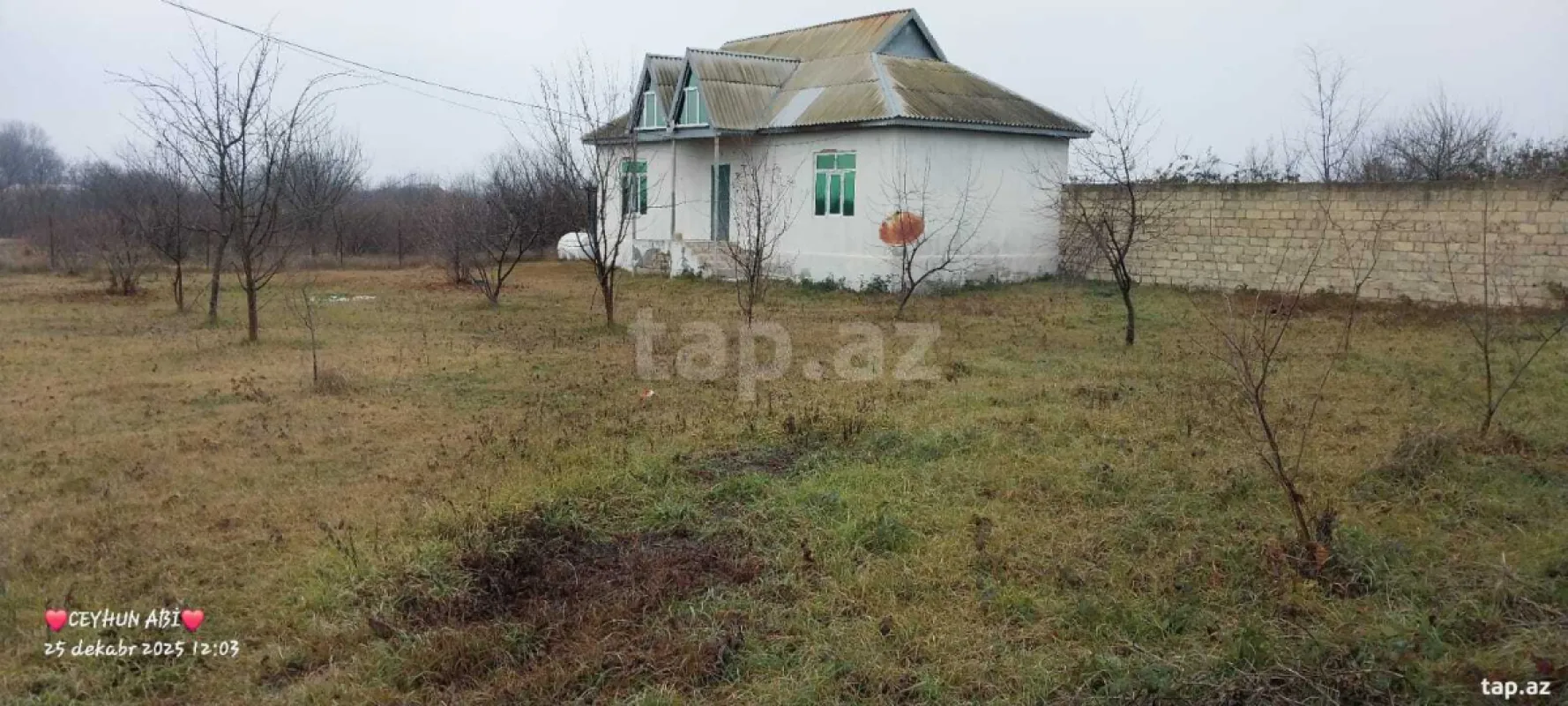 Satılır 2 otaqlı həyət evi