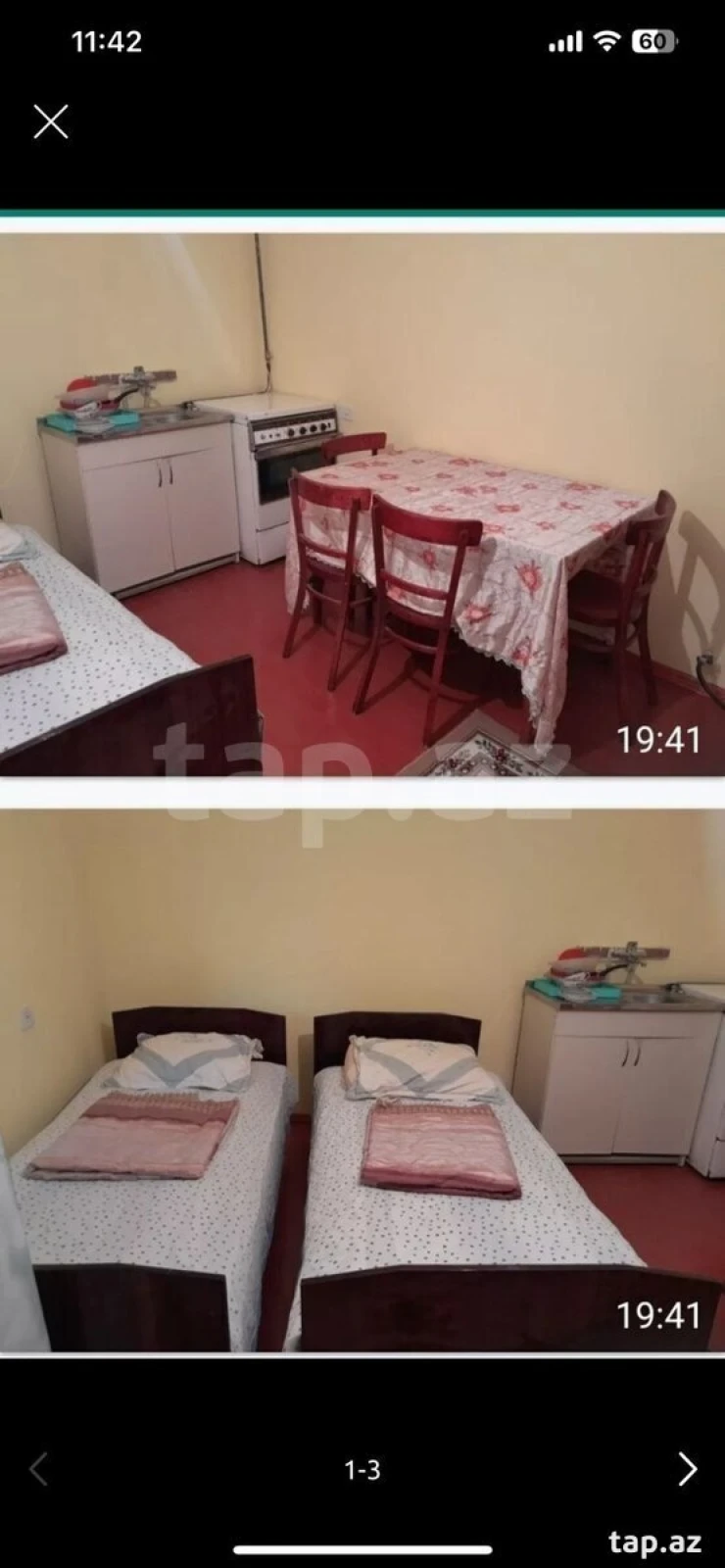 Kirayə verilir 1 otaqlı həyət evi