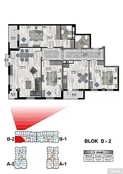Satılır 4 otaqlı yeni tikili 142.5 m²