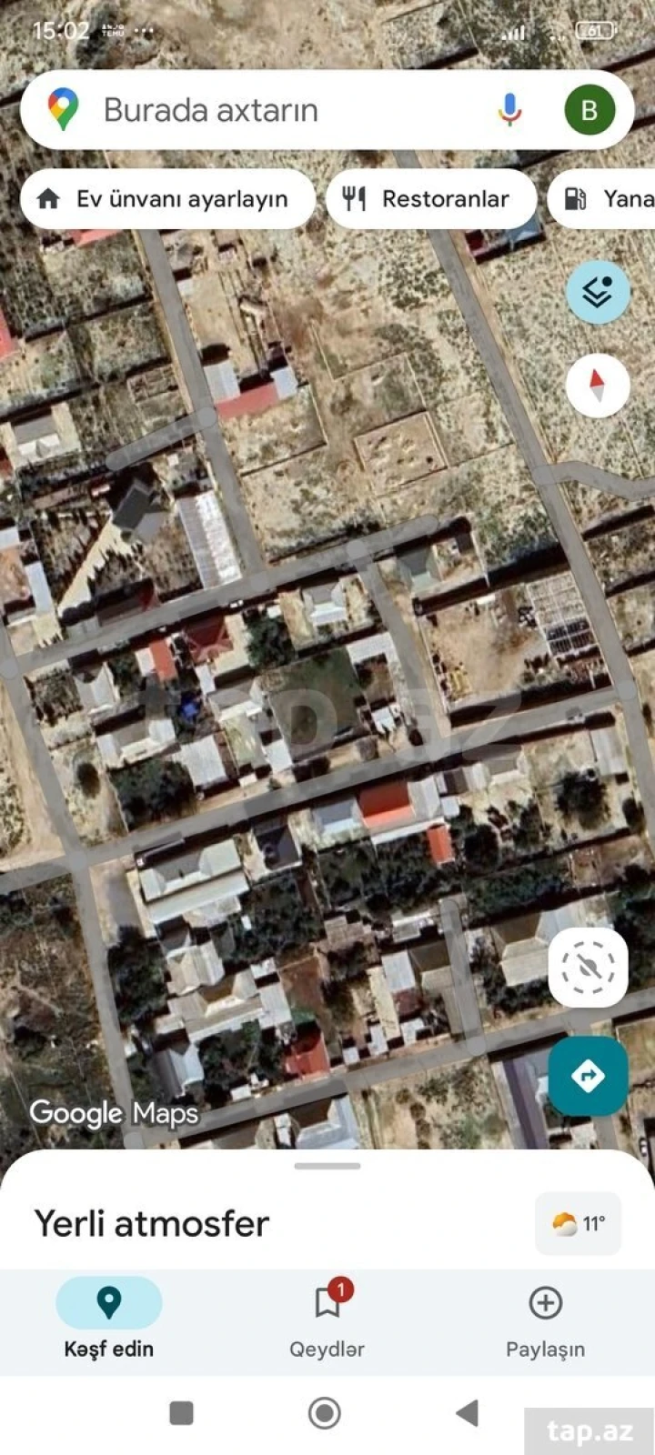 Satılır torpaq sahəsi