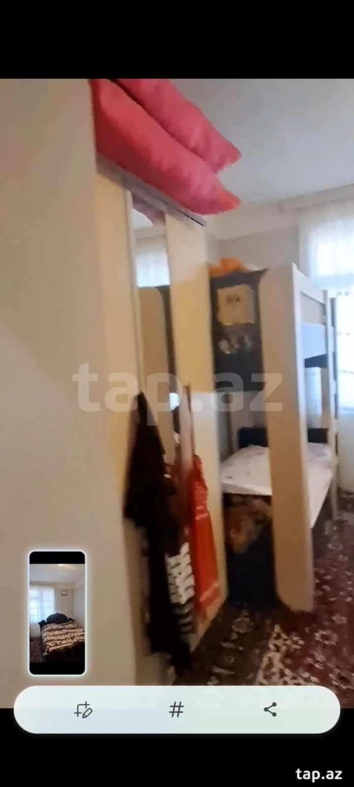 Satılır 2 otaqlı mənzil 55 m²