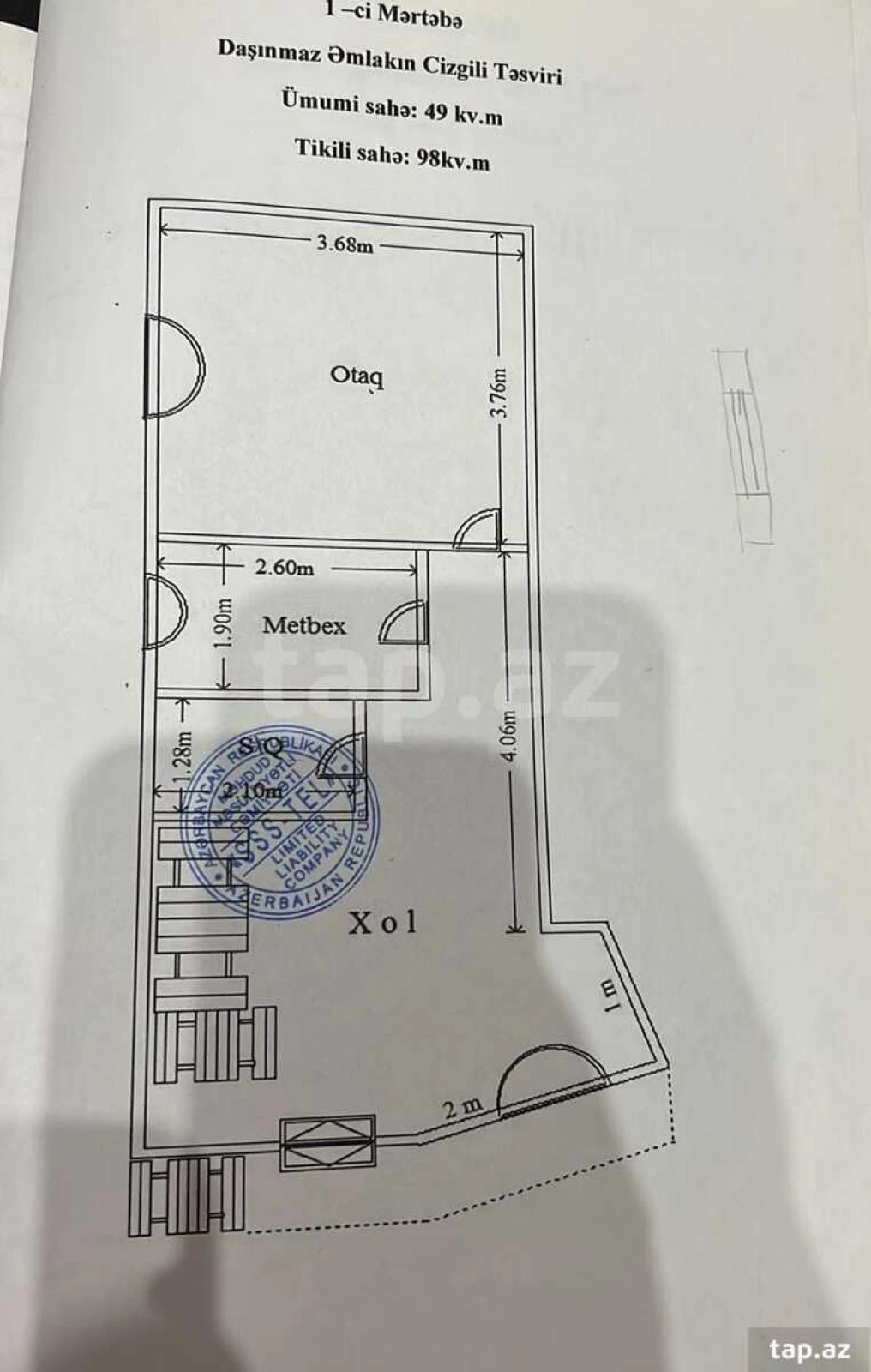 Satılır 3 otaqlı həyət evi