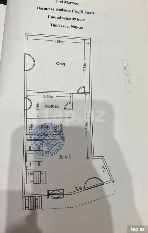 Satılır 3 otaqlı həyət evi