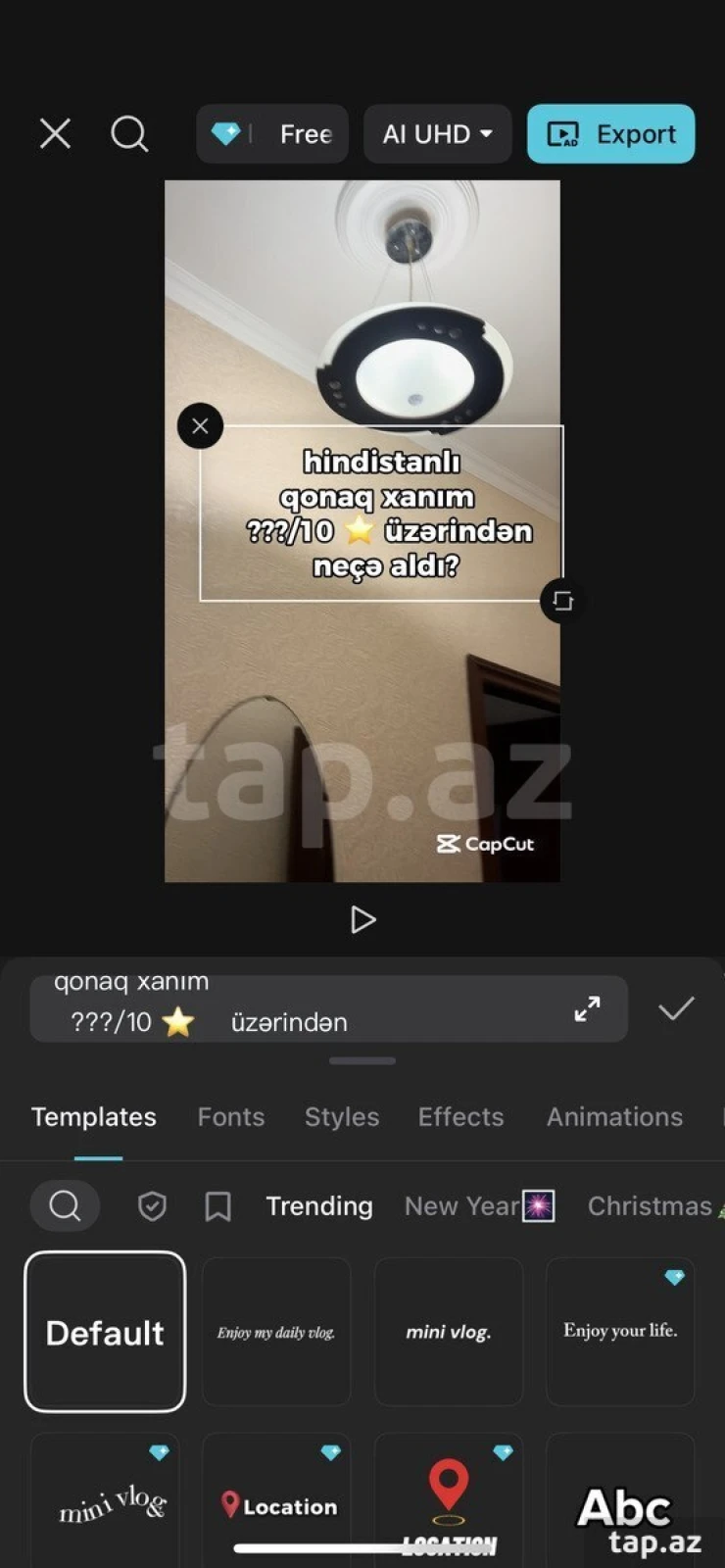 Kirayə verilir 3 otaqlı mənzil 80 m²