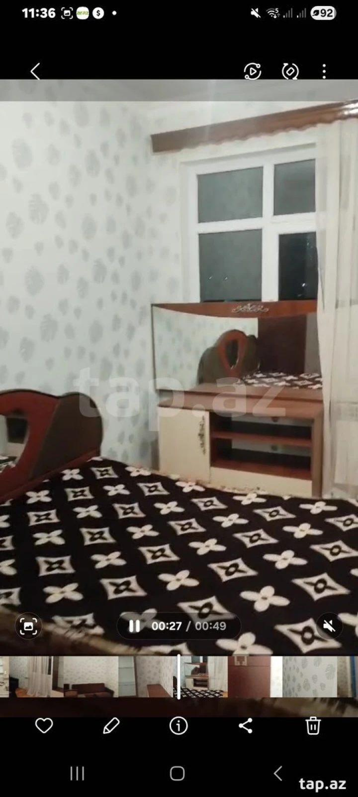 Satılır 2 otaqlı yeni tikili 34 m²