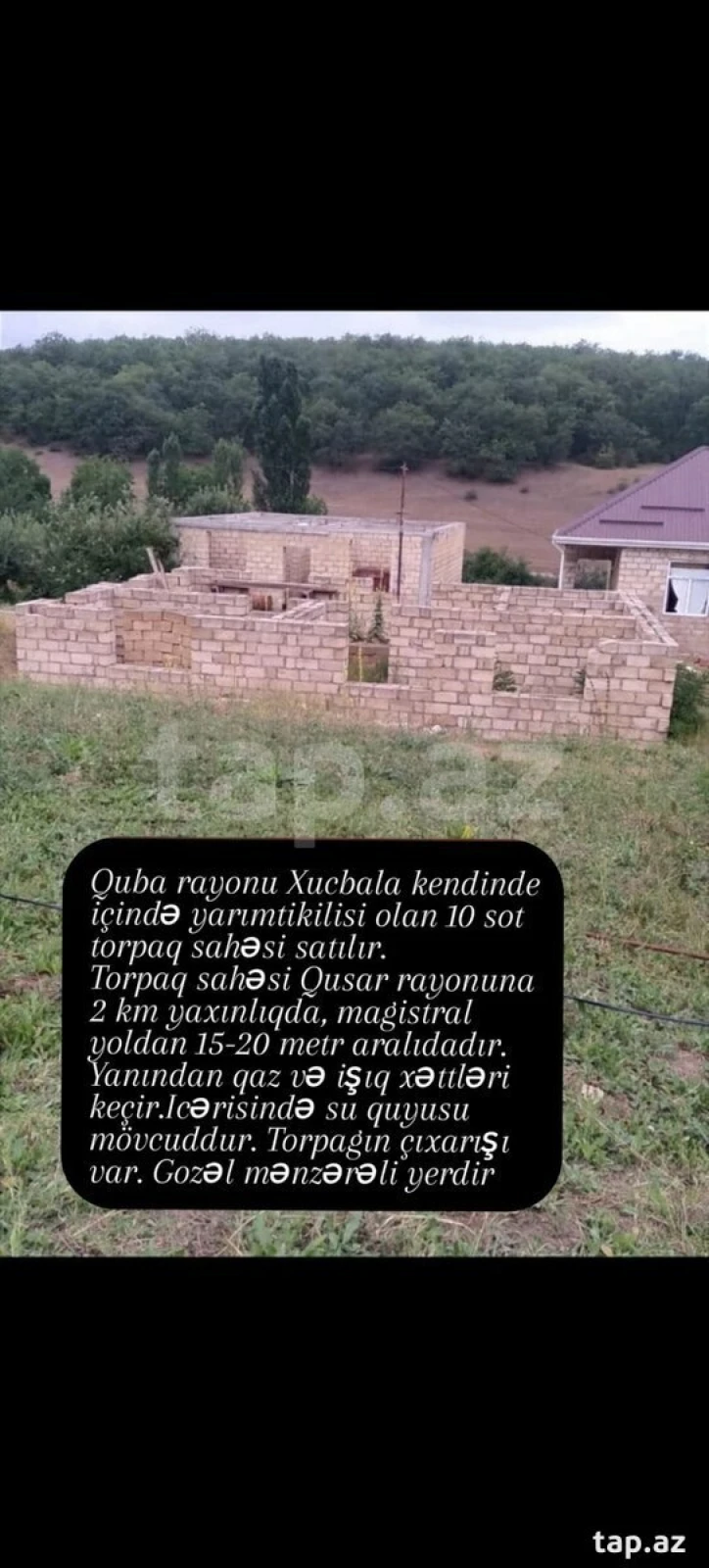 Satılır torpaq sahəsi