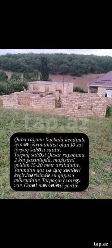 Satılır torpaq sahəsi