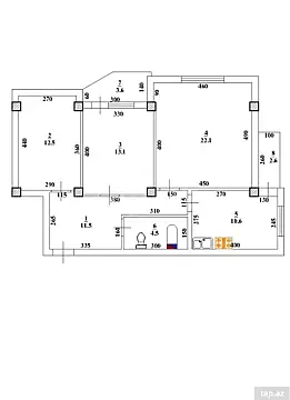 Satılır 3 otaqlı yeni tikili 76.2 m²