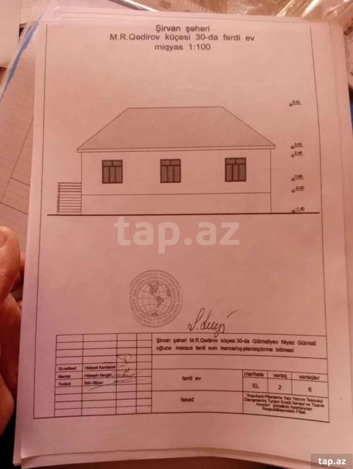 Satılır 5 otaqlı həyət evi