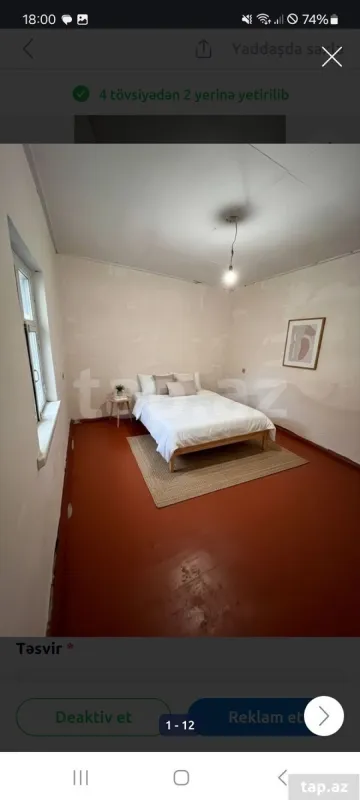 Satılır 4 otaqlı həyət evi 45 m²