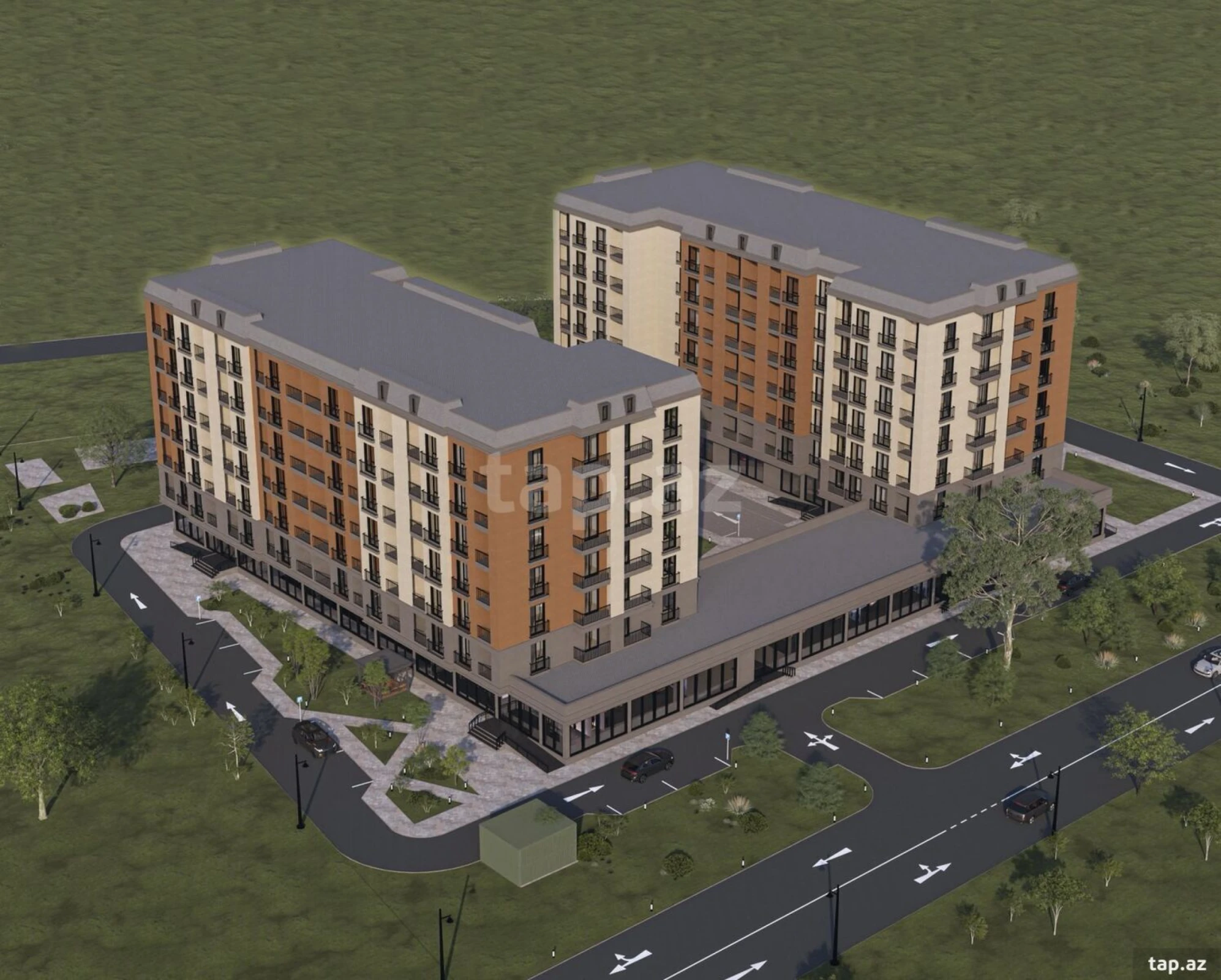 Satılır 1 otaqlı mənzil 61 m²