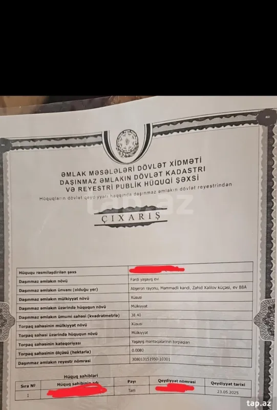 Satılır 2 otaqlı həyət evi