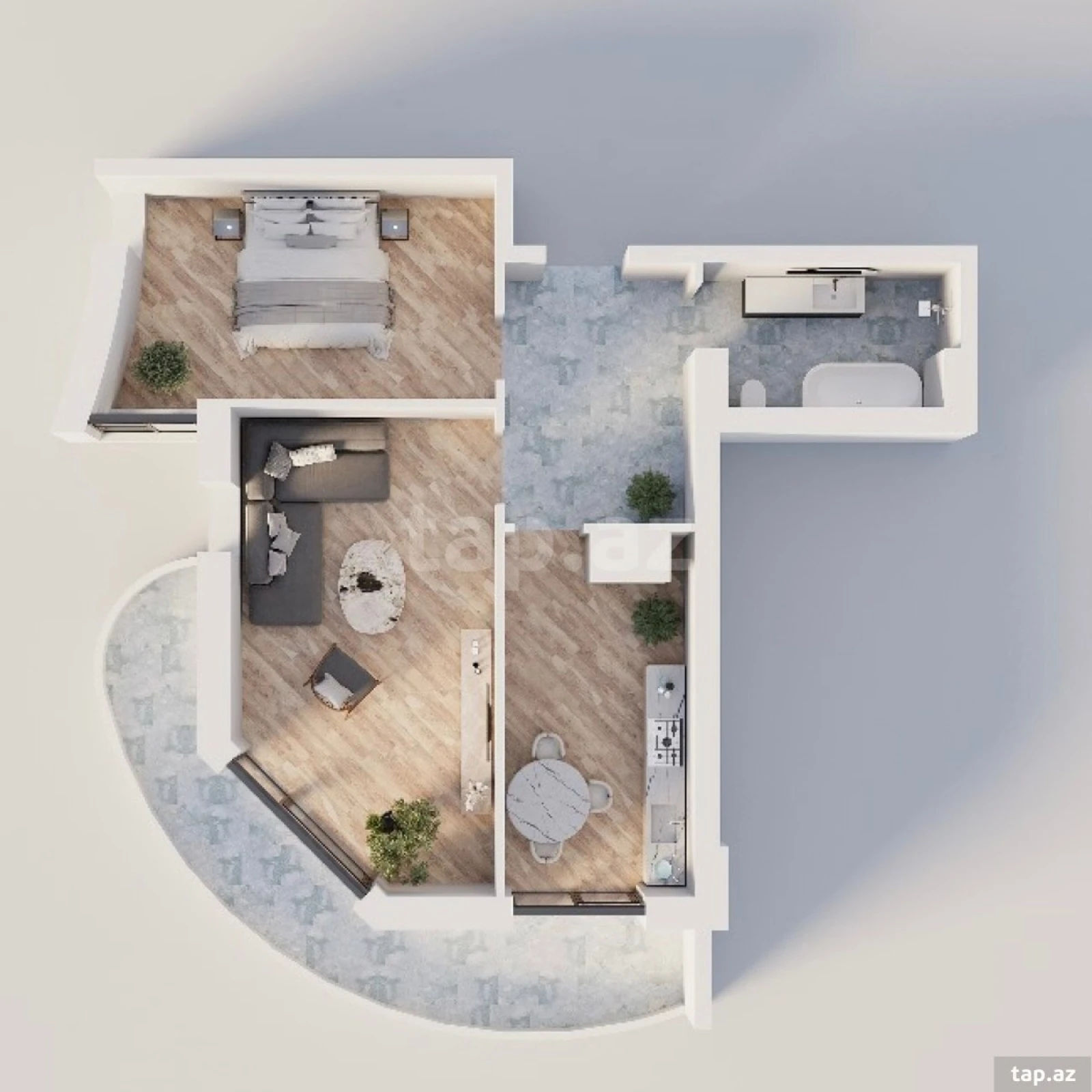 Satılır 2 otaqlı yeni tikili 78 m²