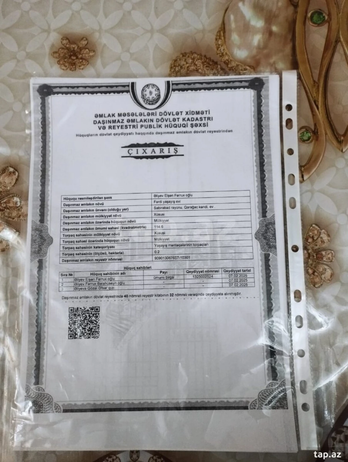 Satılır 5 otaqlı həyət evi 120 m²