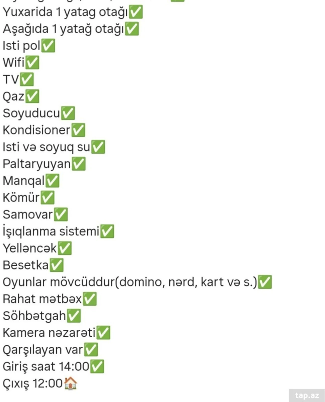 Kirayə verilir 2 otaqlı həyət evi