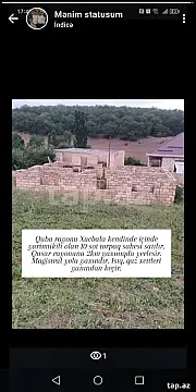 Satılır torpaq sahəsi