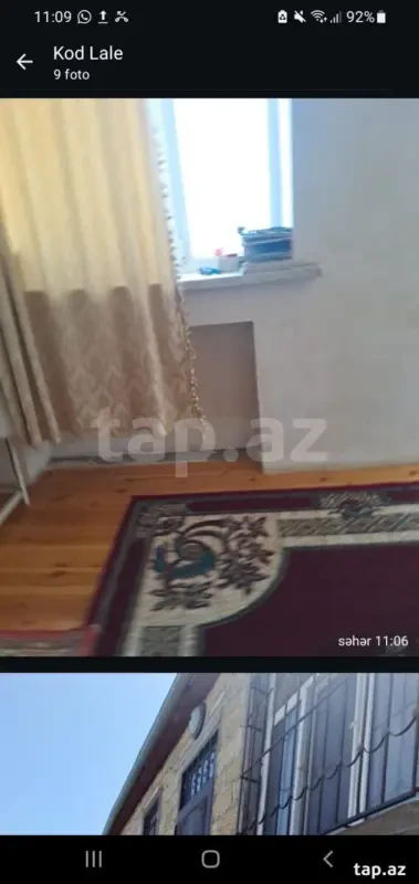 Kirayə verilir 2 otaqlı həyət evi 62 m²