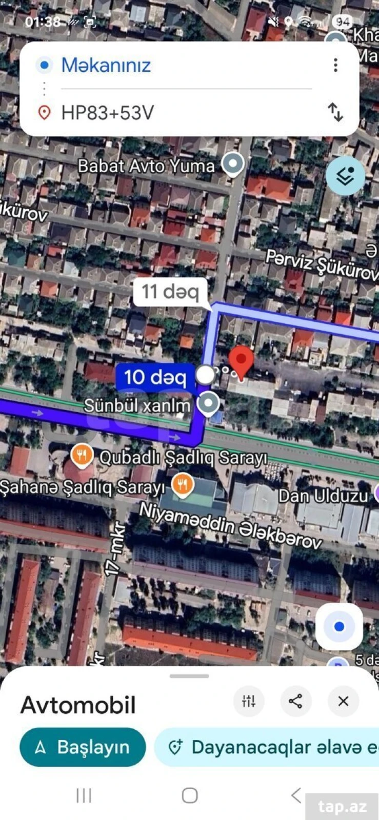 Satılır 5 otaqlı həyət evi
