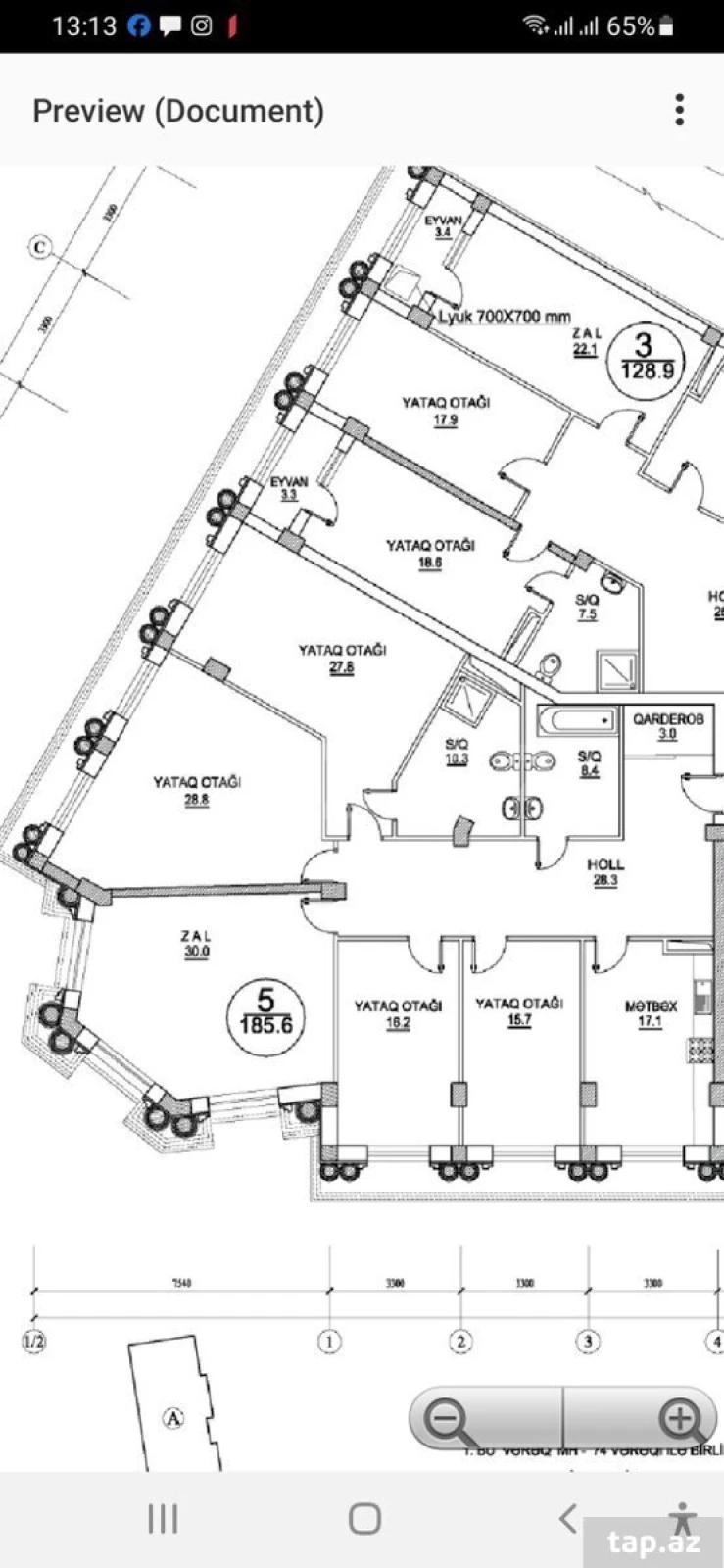 Satılır 5 otaqlı yeni tikili 190 m²