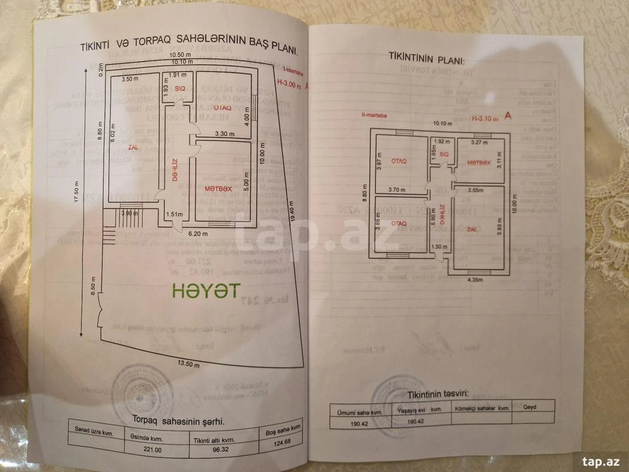 Satılır 5 otaqlı həyət evi