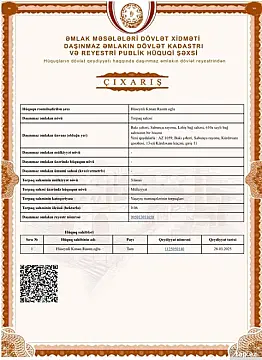 Satılır torpaq sahəsi