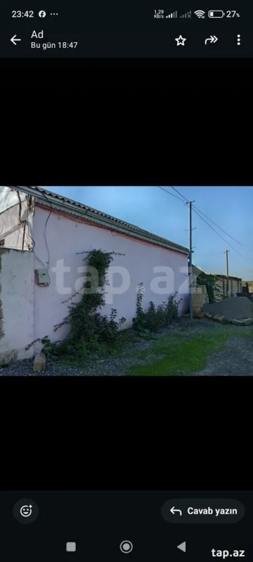Satılır 3 otaqlı həyət evi