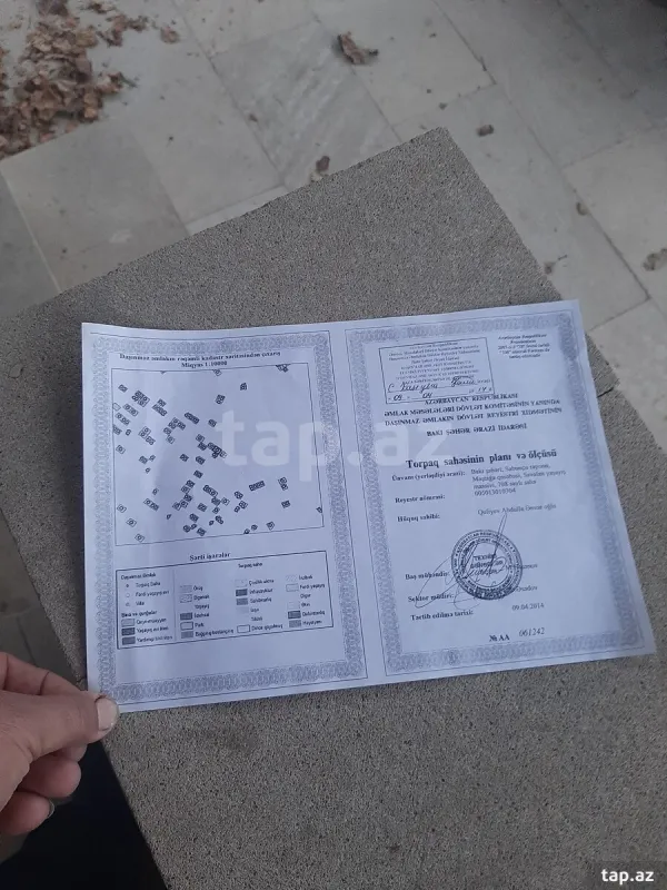 Satılır torpaq sahəsi