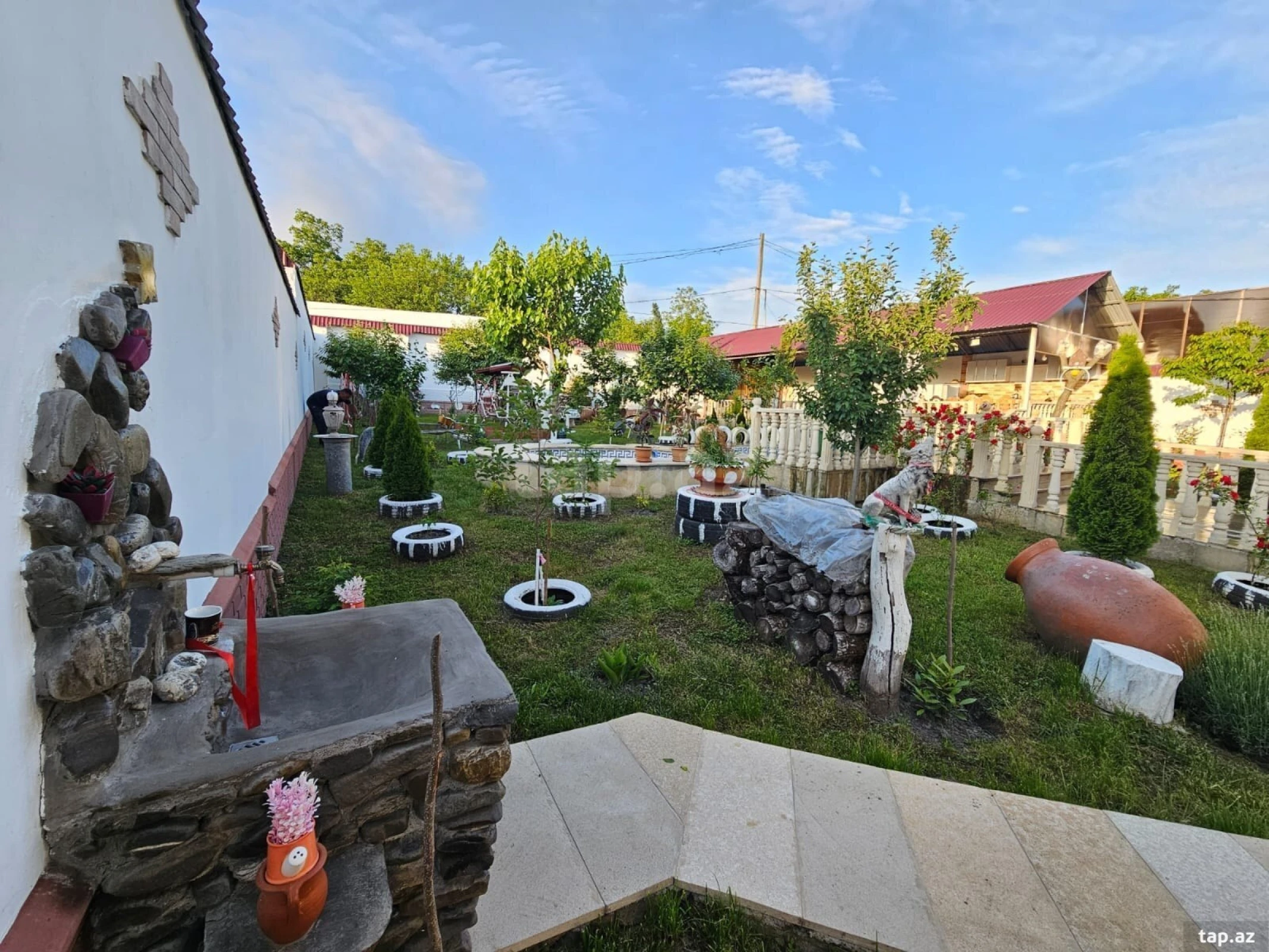 Kirayə verilir 8 otaqlı həyət evi