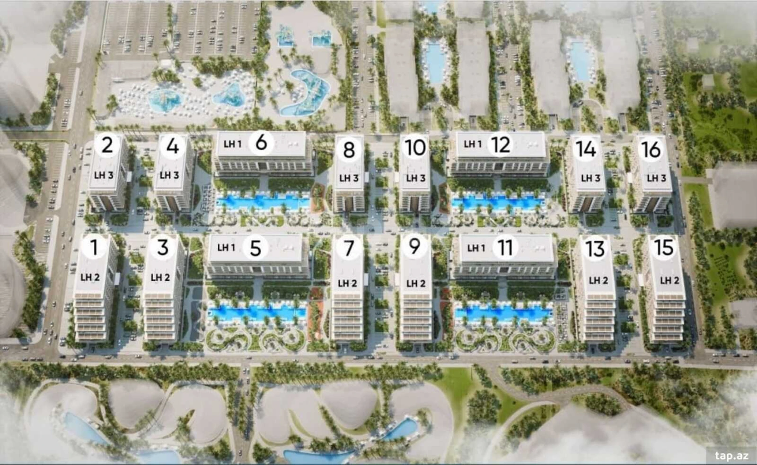 Satılır 1 otaqlı yeni tikili 44.4 m²