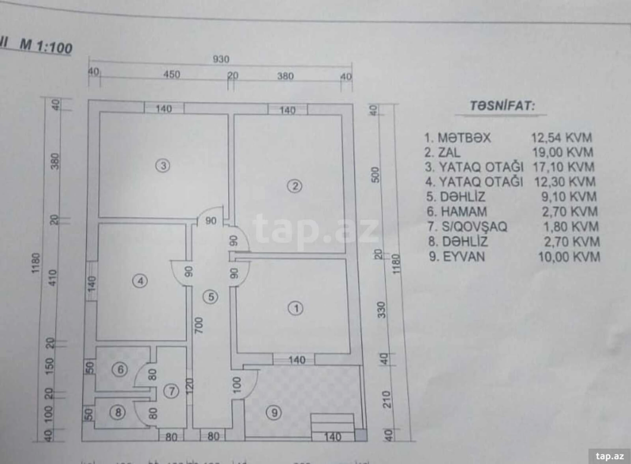 Satılır 4 otaqlı həyət evi