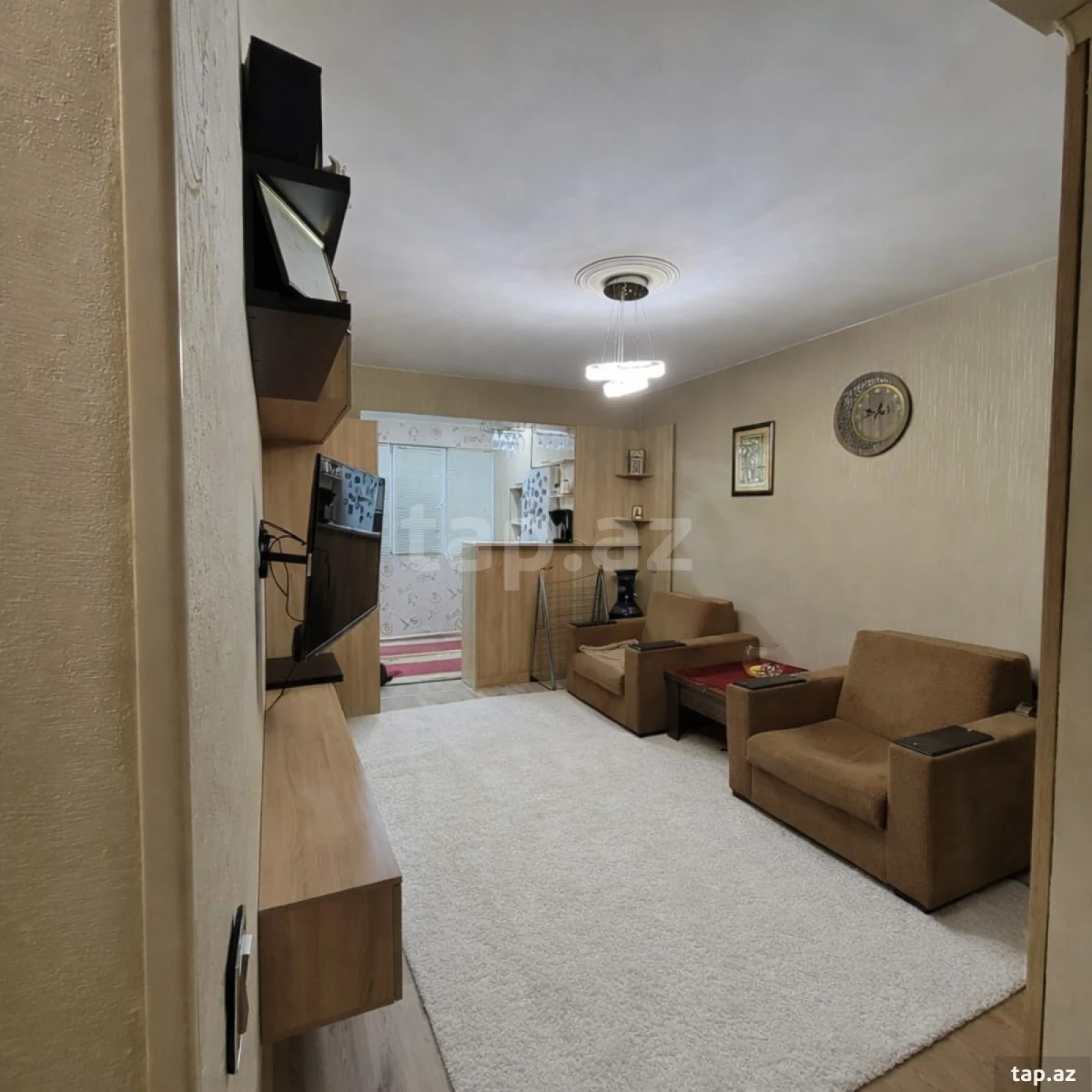 Satılır 2 otaqlı mənzil 43 m²